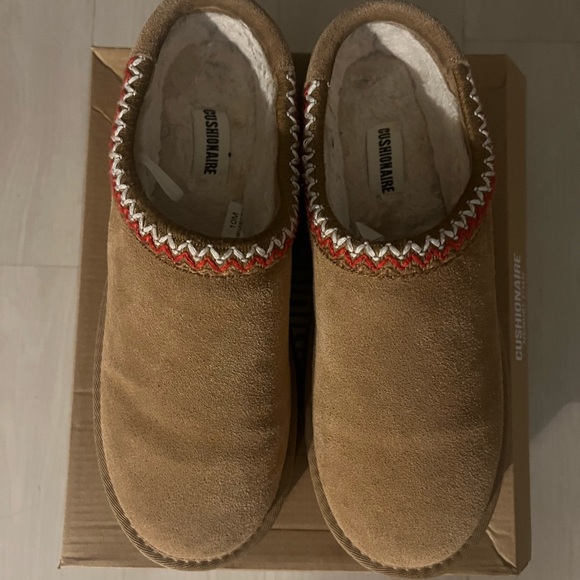 Cushionaire Tan Suede Slip-On Shoes - Picture 1 of 6